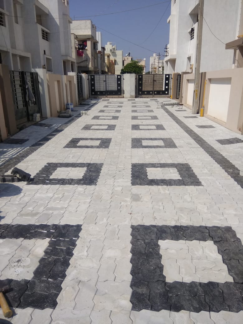 zigzag paver block design